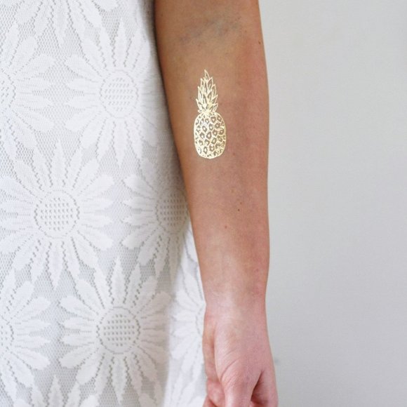 3 sheets Golden Silver Temporary Tattoo - Picture 6 of 13